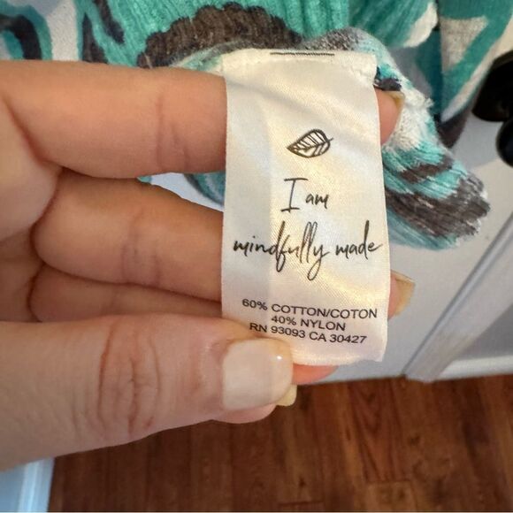 NWT NIC+ZOE FLORA GRID SUPERSOFT SWEATER - Picture 8 of 11